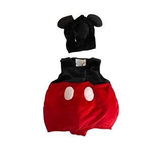 Disney Baby Mickey Mouse Costume Romper Hat Ears 6 9 Months Halloween